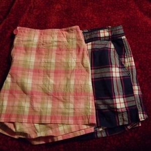 Plaid shorts